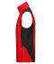 Unisex Workwear Vest - STRONG - Red/black 8067