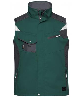 Unisex Workwear Vest - STRONG - Dark-green/black 8067