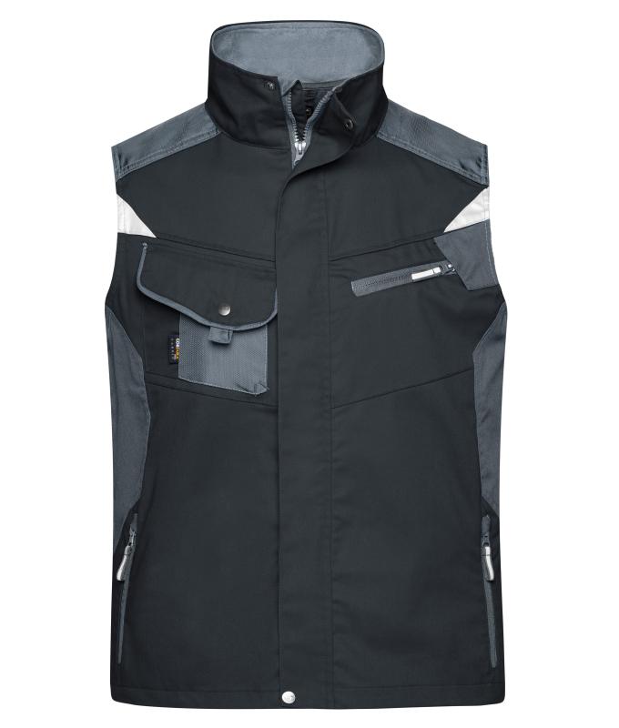 Unisex Workwear Vest - STRONG - Black/carbon 8067