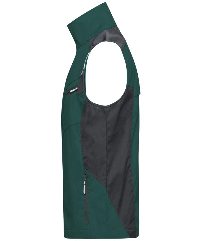 Unisex Workwear Vest - STRONG - Dark-green/black 8067