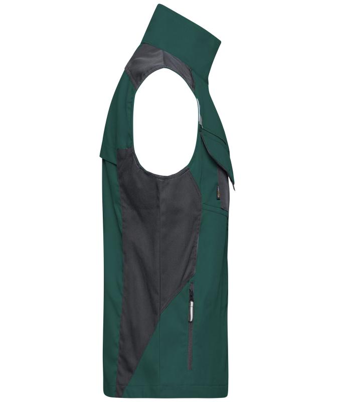 Unisex Workwear Vest - STRONG - Dark-green/black 8067