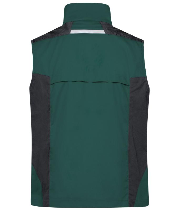 Unisex Workwear Vest - STRONG - Dark-green/black 8067