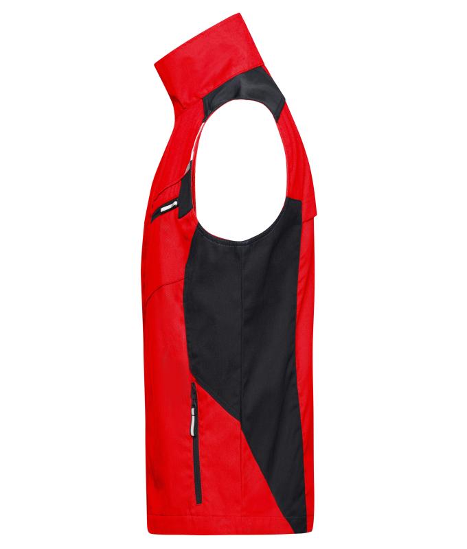Unisex Workwear Vest - STRONG - Red/black 8067
