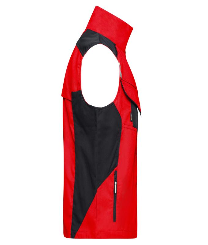 Unisex Workwear Vest - STRONG - Red/black 8067