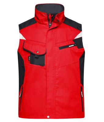 Unisex Workwear Vest - STRONG - Red/black 8067