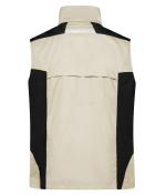 Unisex Workwear Vest - STRONG - Stone/black 8067