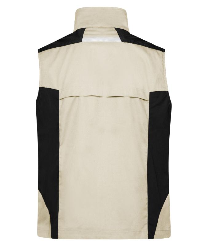 Unisex Workwear Vest - STRONG - Stone/black 8067