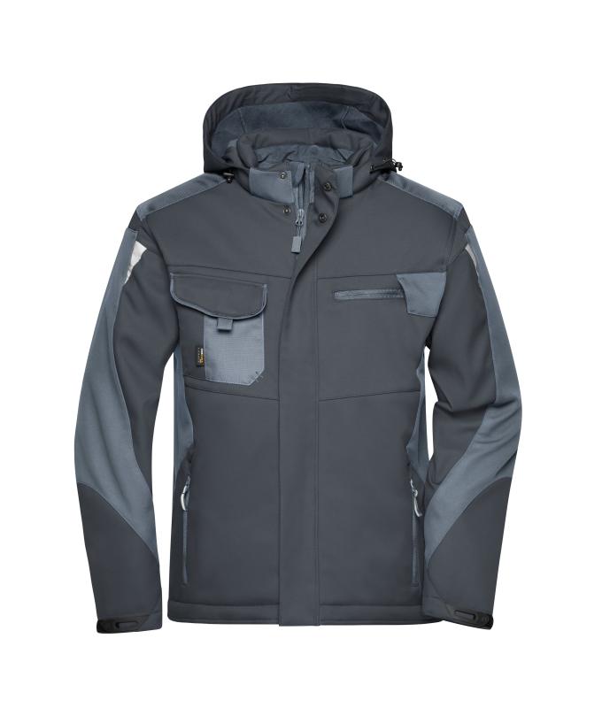 Unisex Craftsmen Softshell Jacket - STRONG - Black/carbon 8165