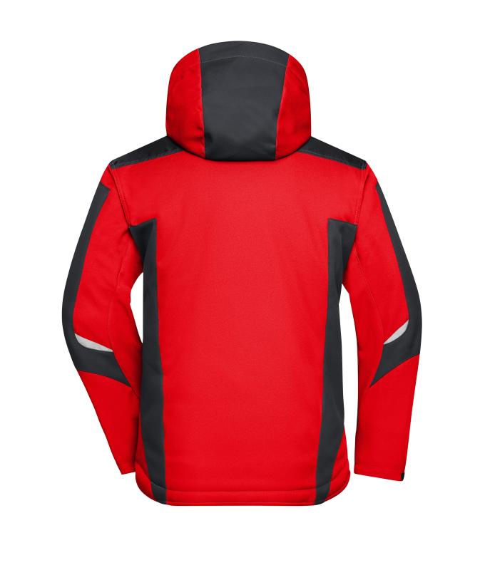 Unisex Craftsmen Softshell Jacket - STRONG - Red/black 8165