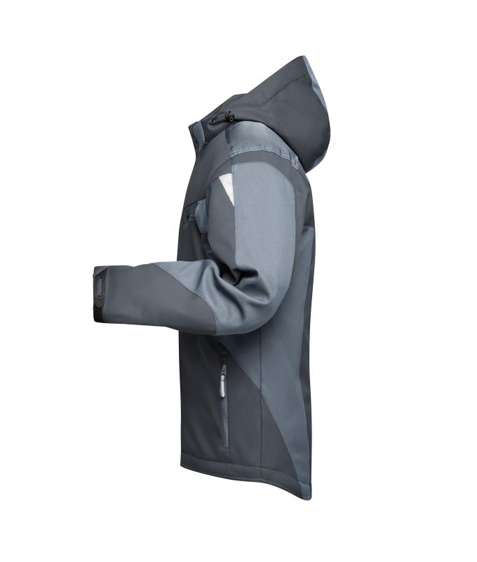 Unisex Craftsmen Softshell Jacket - STRONG - Black/carbon 8165