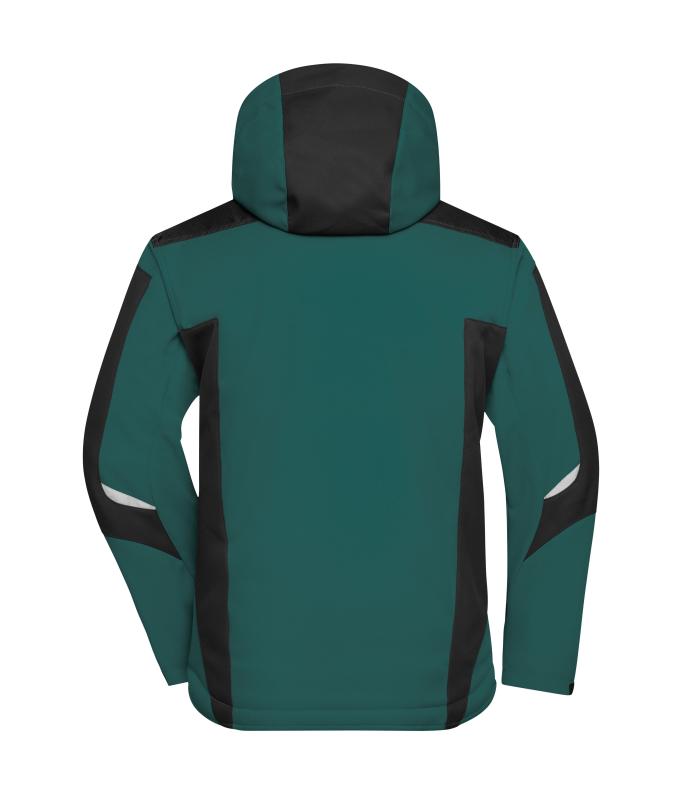 Unisex Craftsmen Softshell Jacket - STRONG - Dark-green/black 8165