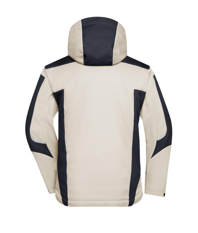Unisex Craftsmen Softshell Jacket - STRONG - Stone/black 8165