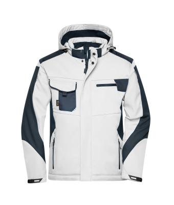 Unisex Craftsmen Softshell Jacket - STRONG - White/carbon 8165