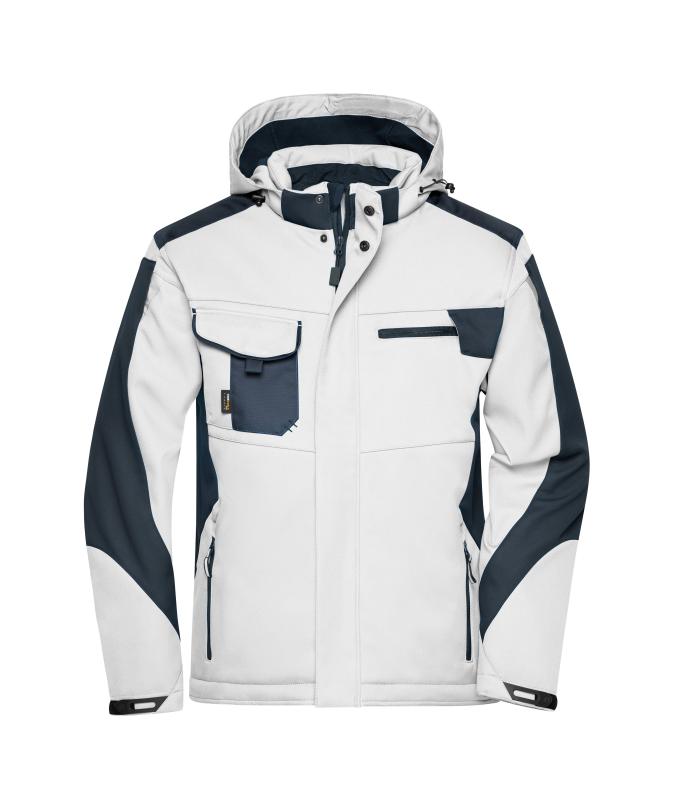 Unisex Craftsmen Softshell Jacket - STRONG - White/carbon 8165