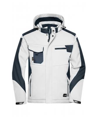 Unisex Craftsmen Softshell Jacket - STRONG - White/carbon 8165