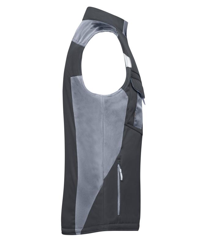 Unisex Craftsmen Softshell Vest - STRONG - Black/carbon 8166