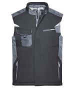 Unisex Craftsmen Softshell Vest - STRONG - Black/carbon 8166
