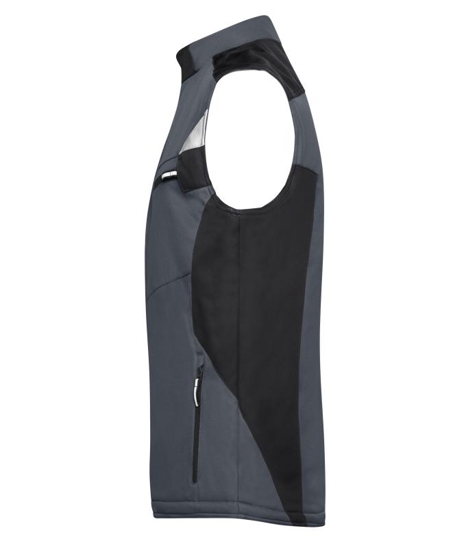 Unisex Craftsmen Softshell Vest - STRONG - Carbon/black 8166