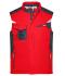 Unisex Craftsmen Softshell Vest - STRONG - Red/black 8166