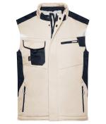 Unisex Craftsmen Softshell Vest - STRONG - Stone/black 8166
