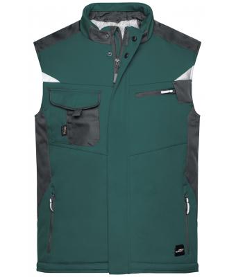 Unisex Craftsmen Softshell Vest - STRONG - Dark-green/black 8166