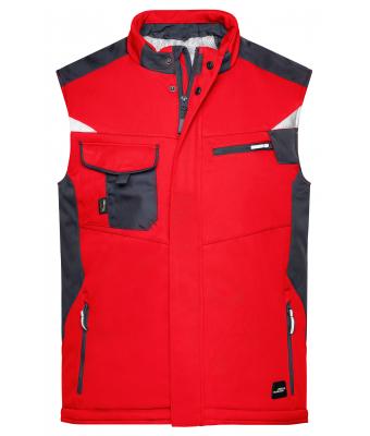 Unisex Craftsmen Softshell Vest - STRONG - Red/black 8166