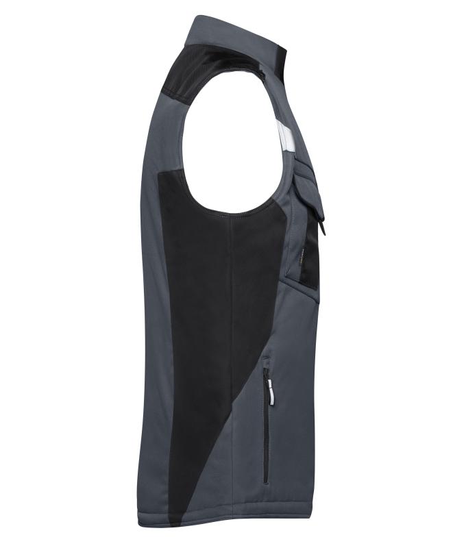 Unisex Craftsmen Softshell Vest - STRONG - Carbon/black 8166