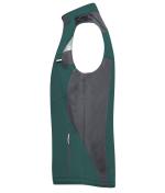 Unisex Craftsmen Softshell Vest - STRONG - Dark-green/black 8166