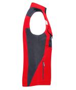 Unisex Craftsmen Softshell Vest - STRONG - Red/black 8166
