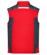 Unisex Craftsmen Softshell Vest - STRONG - Red/black 8166