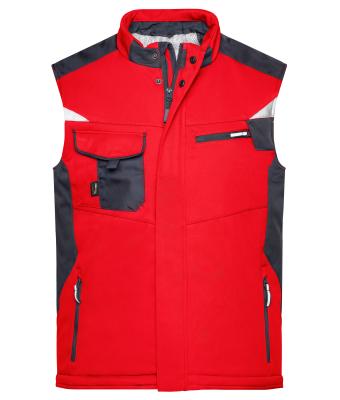 Unisex Craftsmen Softshell Vest - STRONG - Red/black 8166