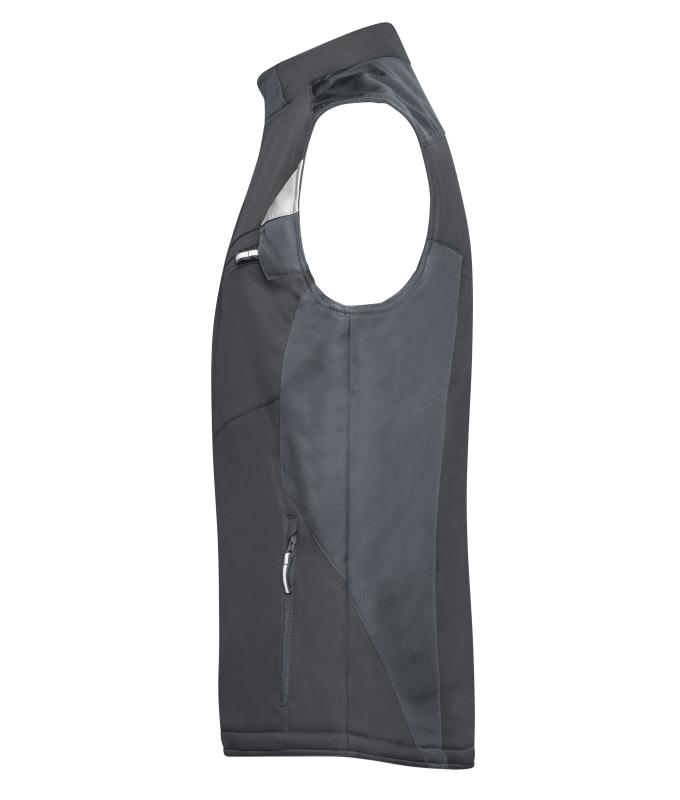 Unisex Craftsmen Softshell Vest - STRONG - Black/black 8166