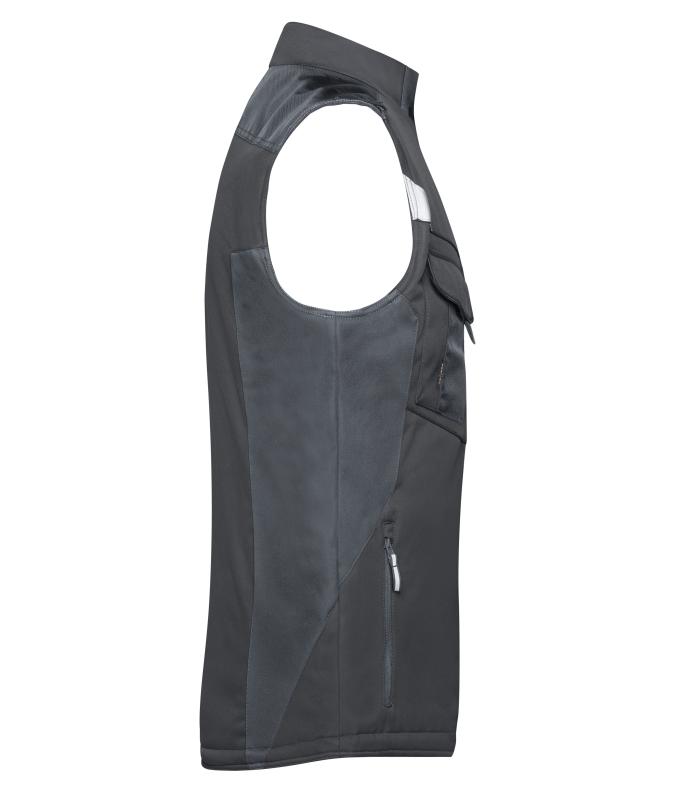 Unisex Craftsmen Softshell Vest - STRONG - Black/black 8166