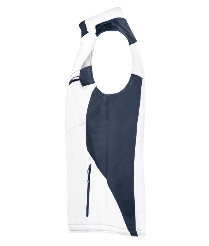 Unisex Craftsmen Softshell Vest - STRONG - White/carbon 8166