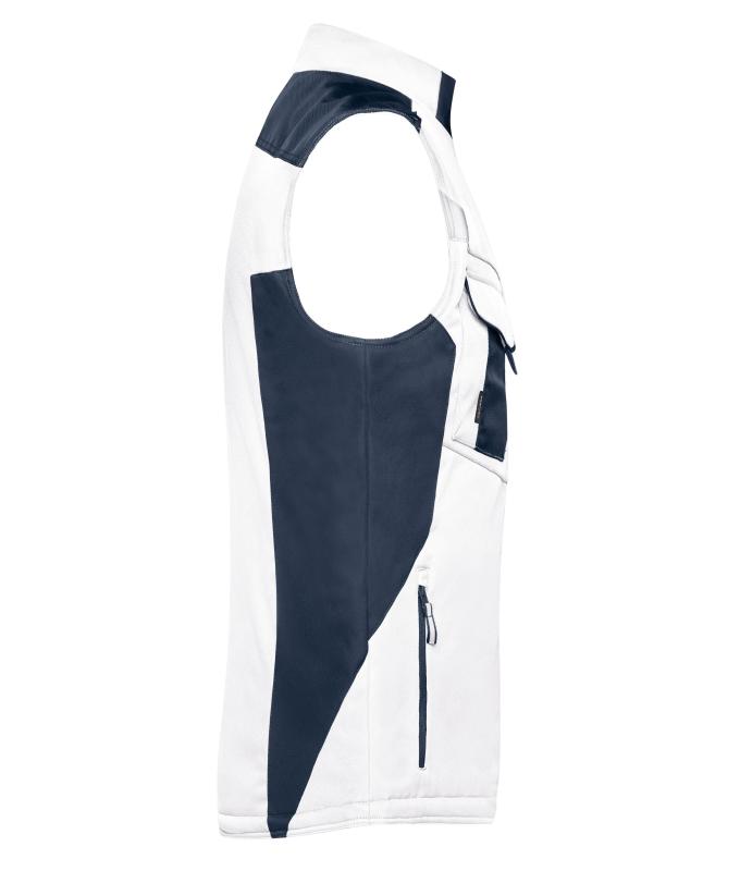 Unisex Craftsmen Softshell Vest - STRONG - White/carbon 8166