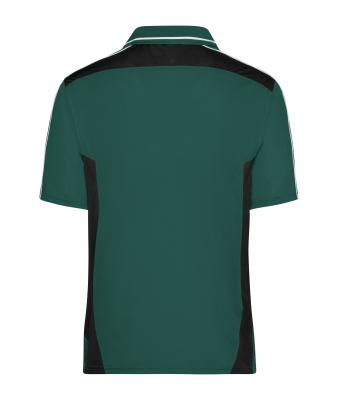 Unisex Craftsmen Poloshirt - STRONG - Dark-green/black 8167