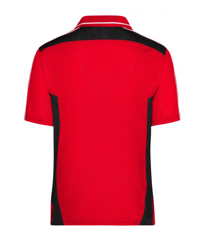 Unisex Craftsmen Poloshirt - STRONG - Red/black 8167