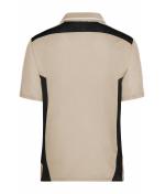 Unisex Craftsmen Poloshirt - STRONG - Stone/black 8167