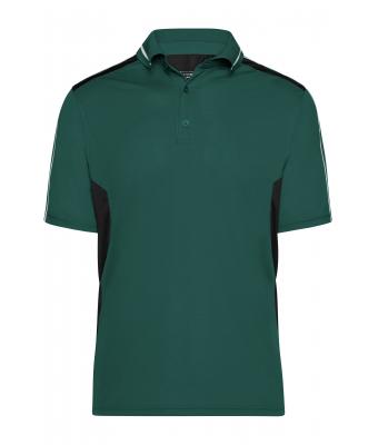 Unisex Craftsmen Poloshirt - STRONG - Dark-green/black 8167