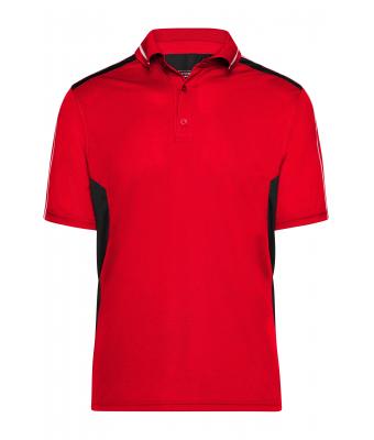 Unisex Craftsmen Poloshirt - STRONG - Red/black 8167