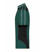 Unisex Craftsmen Poloshirt - STRONG - Dark-green/black 8167