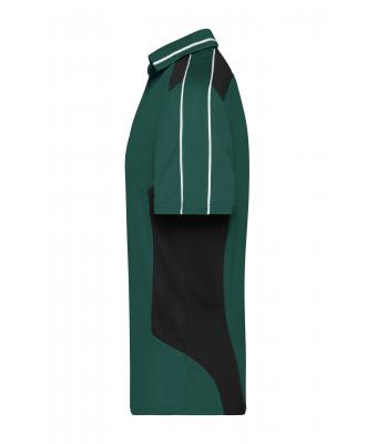 Unisex Craftsmen Poloshirt - STRONG - Dark-green/black 8167