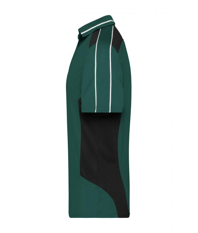 Unisex Craftsmen Poloshirt - STRONG - Dark-green/black 8167