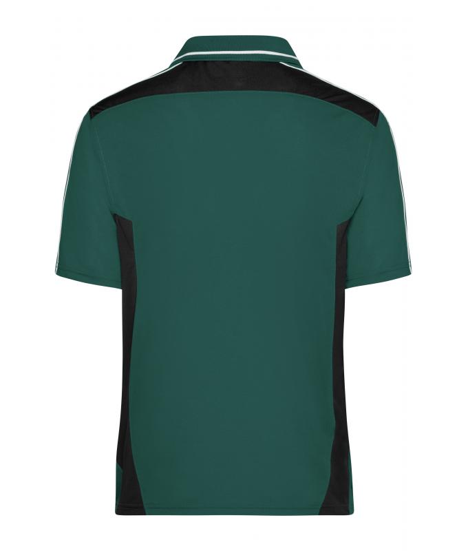Unisex Craftsmen Poloshirt - STRONG - Dark-green/black 8167