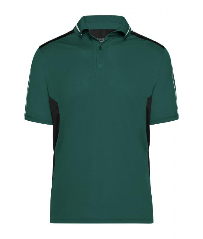 Unisex Craftsmen Poloshirt - STRONG - Dark-green/black 8167