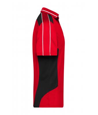 Unisex Craftsmen Poloshirt - STRONG - Red/black 8167