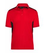 Unisex Craftsmen Poloshirt - STRONG - Red/black 8167