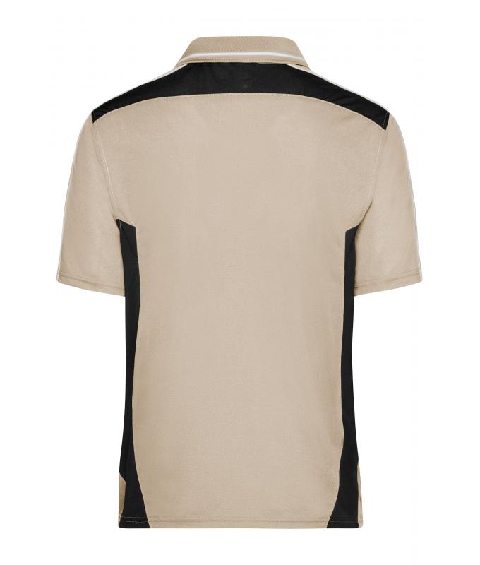Unisex Craftsmen Poloshirt - STRONG - Stone/black 8167