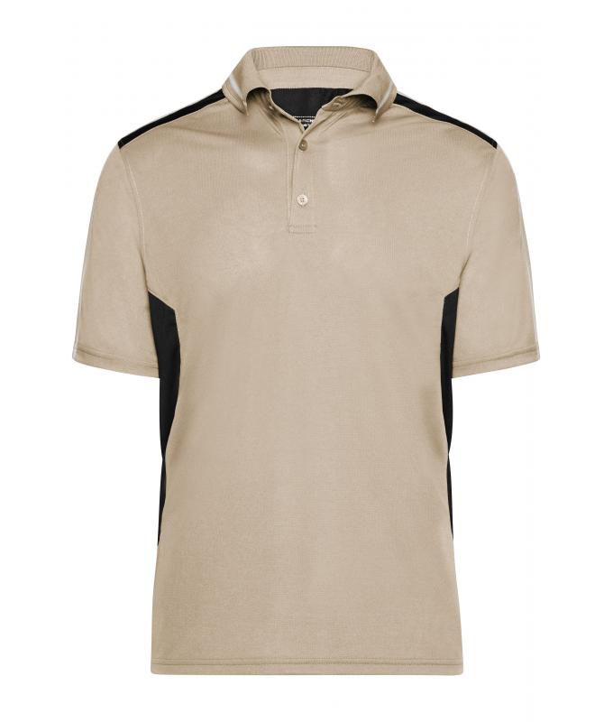 Unisex Craftsmen Poloshirt - STRONG - Stone/black 8167