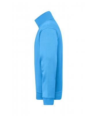 Unisex Workwear Half-Zip Sweat Aqua 8172